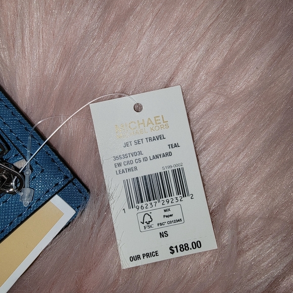 Nwt Michael kors card holder teal new - Picture 3 of 3